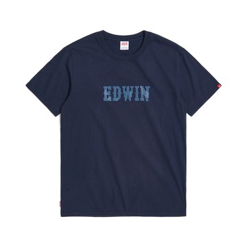 EDWIN｜男裝｜閃爍鋁鑽印花短袖T恤