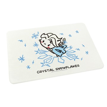 台灣製造 正版授權 迪士尼 Tsum 珪藻土吸水地墊-艾莎與雪60*40*0.9cm_廠商直送