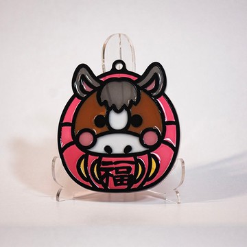 動物達摩(馬仔) 招財掛飾 多色開運 手工彩繪 開運匙扣