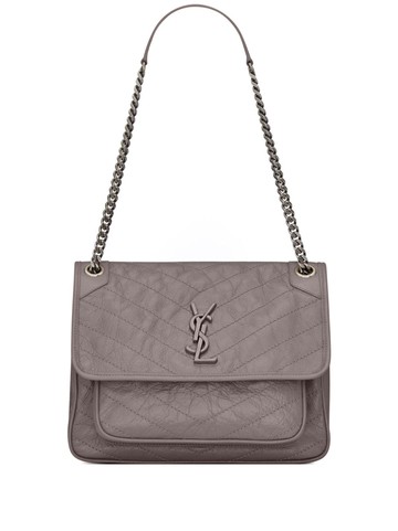 Saint Laurent - medium Niki shoulder bag - women - CALFSKIN - One Size - Grey