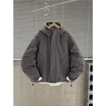 冬季連帽羽絨服男士潮牌休閑美式鴨絨保暖外套戶外工裝加厚沖鋒衣