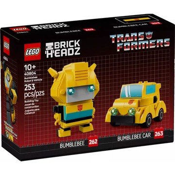 [樂享積木] LEGO 40804 大黃蜂機器人和車輛 BrickHeadz系列