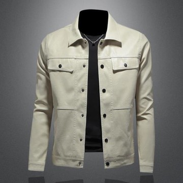 2025新款漫威毒液男皮衣外套帥氣機車騎士春秋海寧皮夾克翻領歐美