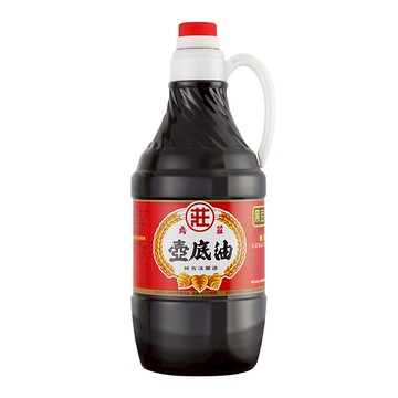 丸莊醬油 黑豆壼底油清 嚴選台灣黑豆 特選黃豆 減鹽配方  1.6L  1瓶