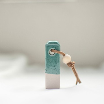 【地面上的行星】寶泥特調手工陶瓷印章 - 群綠