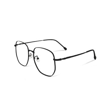 黑森林的童話幽境│松露黑幾何多邊文青金屬光學鏡框UV400濾藍光眼鏡 松露黑185