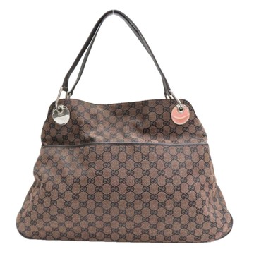 GUCCI 古馳 棕色 GG帆布 Eclipse 肩背包 【二手名牌BRAND OFF】