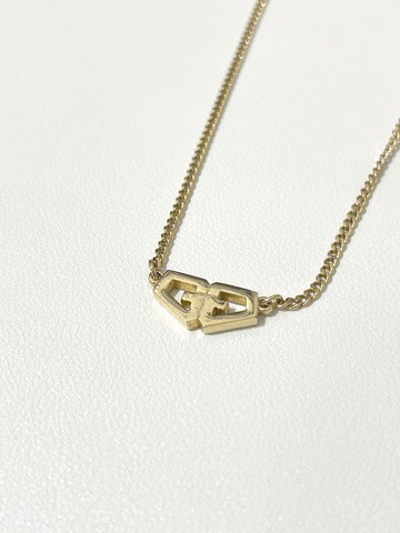 Givenchy金色雙G設計鎖骨頸項鏈 日本中古二手vintage