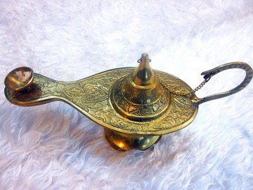 阿拉丁神燈傳統壓花工藝品一千零一夜大號神燈廠家直銷1入