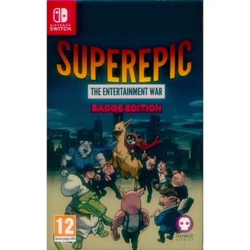 超級史詩：娛樂戰爭 徽章版 Superepic The Entertainment War- Badge Edition - NS Switch 英文歐版