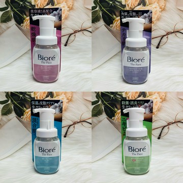 日本 KAO 花王 Biore 奶油泡沫洗面乳 200ml ～黃（毛穴）/藍（保濕）/粉（滋潤）/綠（調理）/紫（控油）泡泡洗面乳 洗顏乳