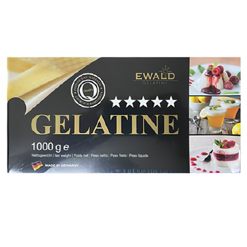 愛唯 EWALD 德國高級吉利丁片 烘焙材料  1kg  1盒
