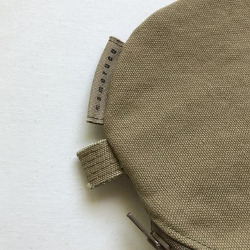 圓形小收納包 / 米色