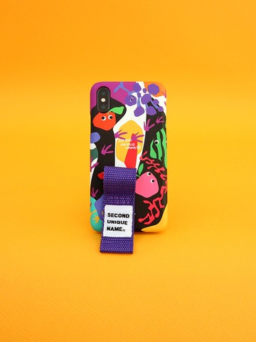 Sun Case Graphic Fruit Black Purple- Finger