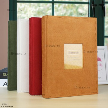廣美絨布6寸7寸相冊本大6寸插頁式過塑大容量影集家庭成長紀念冊
