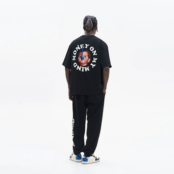 『隔日到貨！』短袖 美式潮流短袖 大尺碼 T恤男 圓領上衣 透氣短袖 t-shirt  寬鬆短袖 落肩 休閒T恤