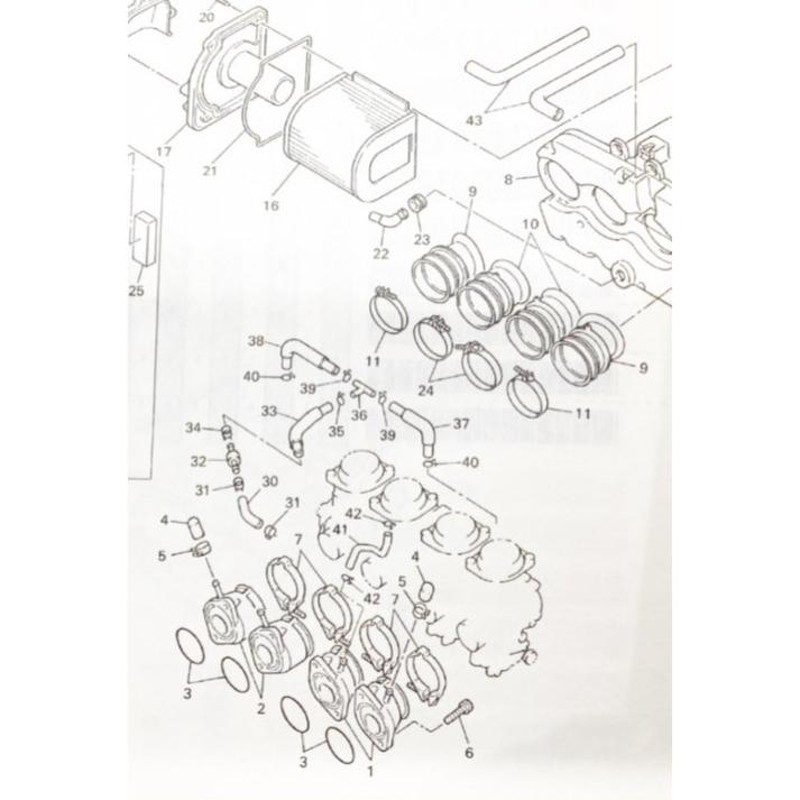 XJR1300(RP01J) インシュレーター(インマニ インテークマニホールド)＆Oリング 1台分 図中(1番＆2番＆3番)  4KG-13586-01 4KG-13596-01 93210-40659 通販 LINEポイント最大0.5%GET LINEショッピング