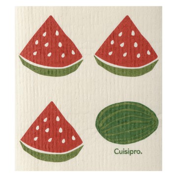 Cuisipro. 植物纖維環保抹布 小西瓜  1個  19.5 x 17.5 x 0.1cm