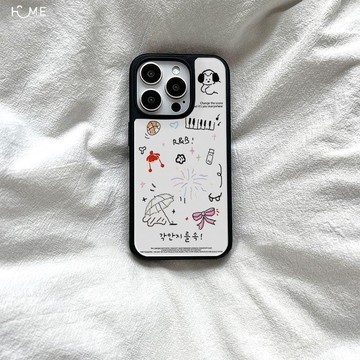 涂鴉繪畫適用蘋果17手機殼iPhone16promax膚感15水凝殼14/13/12女