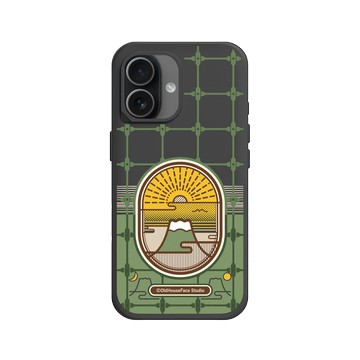 iPhone 17 SolidX 黑 - 老屋顏 Old House Face - 鐵窗花 - 富士山