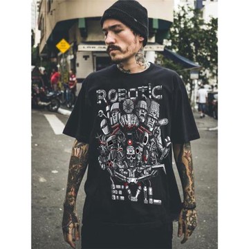 歐美風原創設計寬松變形金剛短袖男擎天柱威震天T恤女情侶ins衣服