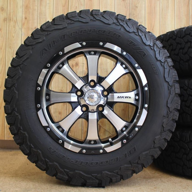 JEEP ジープ ラングラー JK JL等 MKW MK-46 18インチ 8.5J+53 PCD127 BFグッドリッチ KO2 255/70R18  バリ溝 タイヤ ホイール 4本SET | LINEショッピング