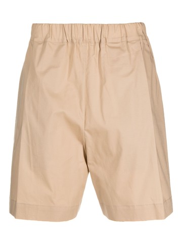 Laneus - logo-embroidered elasticated shorts - men - Cotton/Spandex/Elastane - 46 - Brown