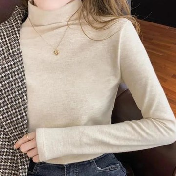 任-【10衣綾】百搭洋氣純色長袖上衣(百搭/透氣/舒適/4色可選/M-3XL/KDTQ-222)