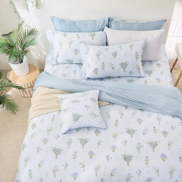 薄被套-雙人 / 6x7尺 / 40支萊賽爾天絲 / 藍花琉璃 台灣製