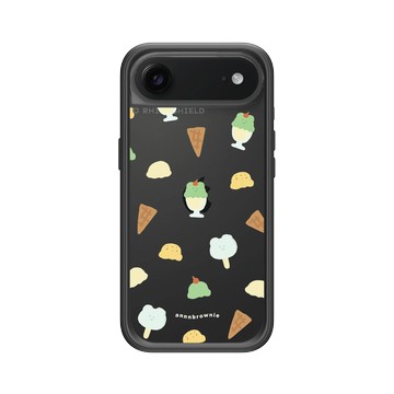 iPhone Air Mod NX -邊框背蓋組合 (相機按鈕) 黑 - 布朗尼 annnbrownie - 夏日冰淇淋