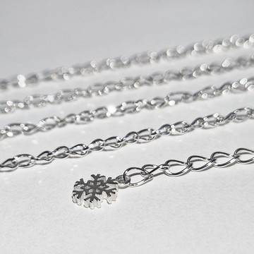 (925 純銀) 閃耀雪花項鍊
