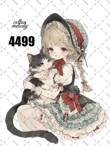 original sticker no.4499 人物貼紙 原創貼紙 原創人物貼紙 裝飾貼紙 cotton melody