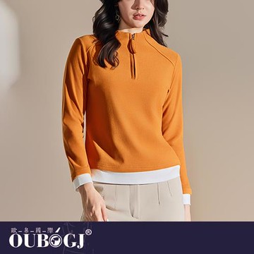 OUBOGJ歐帛法式雲朵厚芯絨上衣