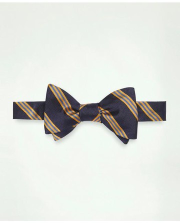 Brooks Brothers Men's Mini Stripe Bow Tie | Navy