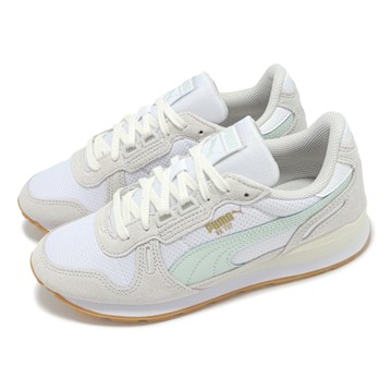 Puma 休閒鞋 RX 737 Mesh Wns 女鞋 米白 綠 拼接 緩衝 麂皮 膠底 復古 40139202