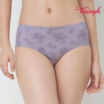 澎澎氣墊 望月系列 中腰平口內褲 浪漫紫