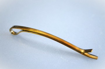 Titanium hairpin・鈦髮夾・髮絲紋金 64mm