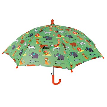 Rex LONDON 兒童雨傘  54 x 8.5 x 4cm  動物派對 綠色