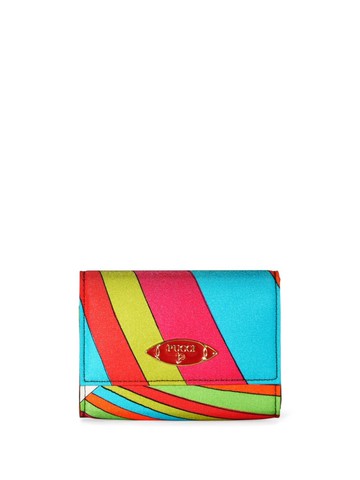 PUCCI - Iride-print coin purse - women - Nylon - One Size - Blue