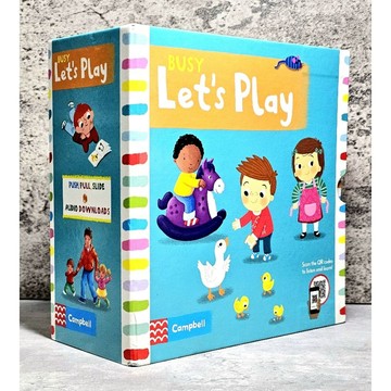 ➤〔特價出清〕絕版 英文童書➤盒裝 硬頁書 Busy Let's Play (5冊合售)