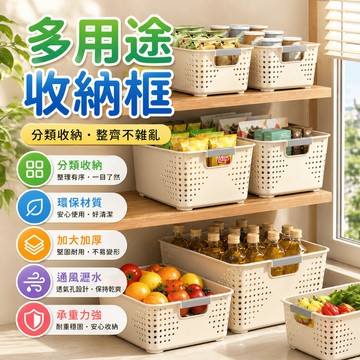 冰箱收納盒 收納籃 瀝水收納籃 廚房收納籃 浴室收納框 蔬果收納籃 零食收納盒 分類收納籃 冰箱層架桌面