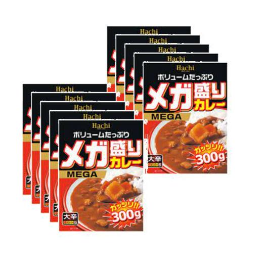 訳あり10箱入 メガ盛りカレー　大辛300g  賞味期限:2025 11 レトルトカレー