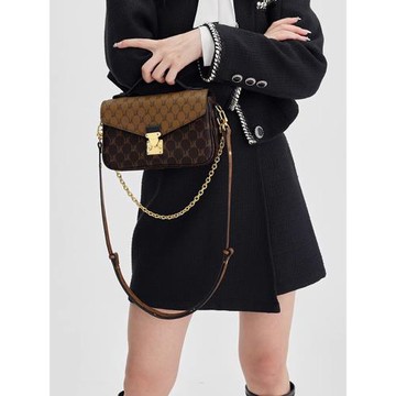 紀詩哲官方高級感大牌精致優雅時尚鏈條斜挎包百搭簡約單肩小方包