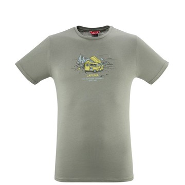 【Lafuma】ADVENTURE TEE 男 有機棉短袖 灰-LFV122726099