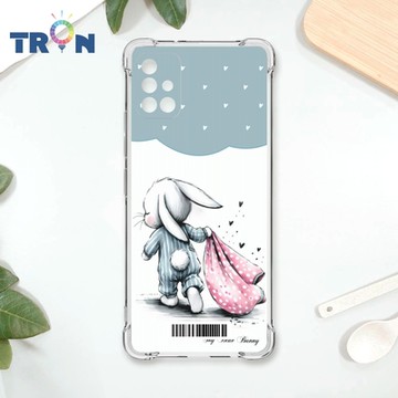 TRON 三星 A71 5G 小動物的小被被 兔貓 四角防摔載具殼 軟殼 手機殼
