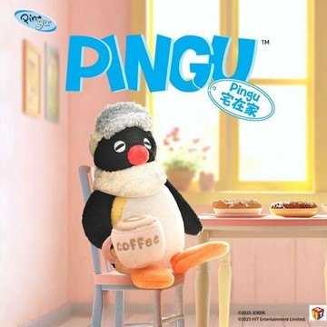 今天買✨明天到 山莫pingu企鵝宅家醒神咖啡掛件公仔可愛毛絨小玩偶包掛飾 送禮物 交換禮物