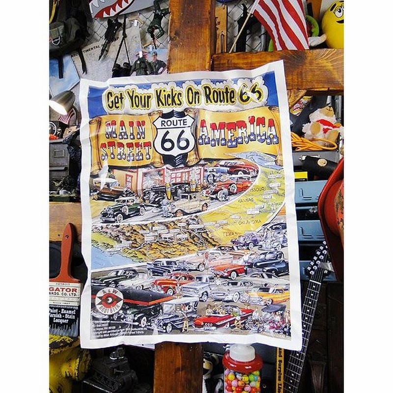 ルート66のポスター アメリカ雑貨 アメリカン雑貨 インテリア 壁飾り おしゃれ 人気 通販 Lineポイント最大0 5 Get Lineショッピング