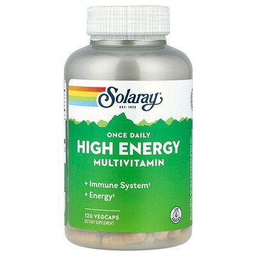 Solaray, 每日一粒高能 Multi-Vita-Min 複合維生素素食膠囊，120 粒素食膠囊