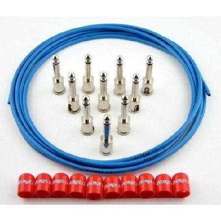 George L's Blue Cable Kit Red Caps 並行輸入品