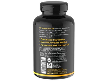 美國代購！原裝正品Sports Research維他命K2+D3 60粒